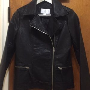 Faux but cute leather jacket
